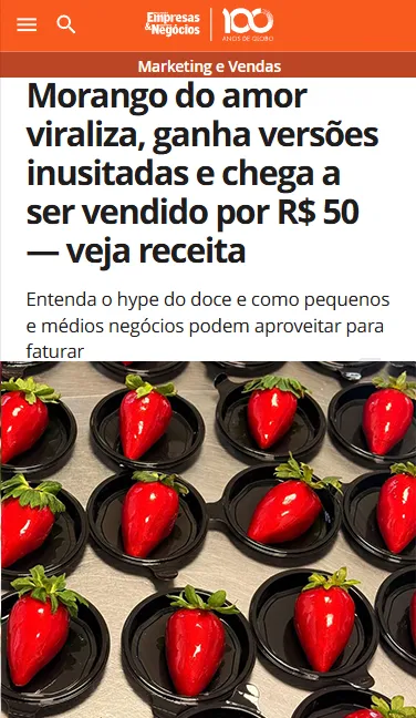 Matéria portal de notícias